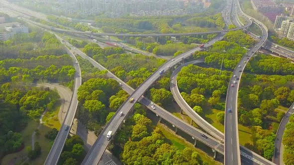 Red de carreteras que conecta la actividad empresarial